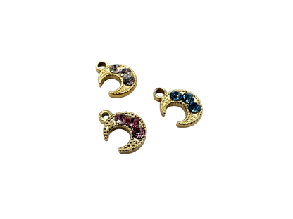 Rhinestone Lunar Charm