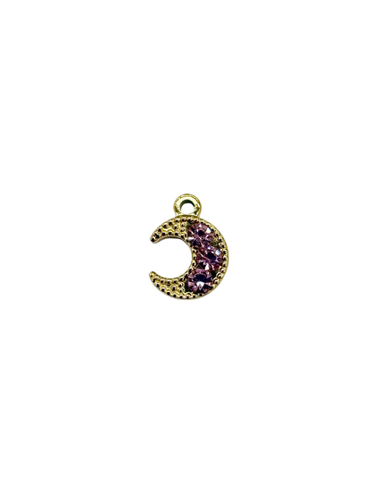 Rhinestone Lunar Charm