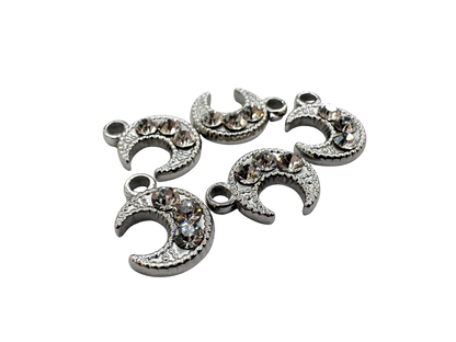 Rhinestone Lunar Charm