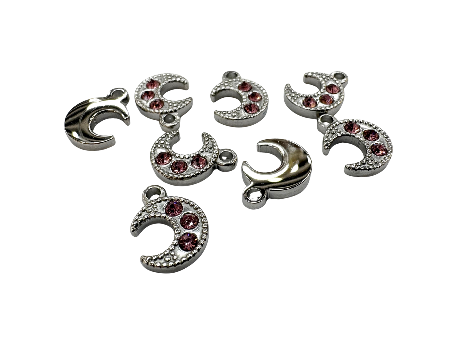 Rhinestone Lunar Charm