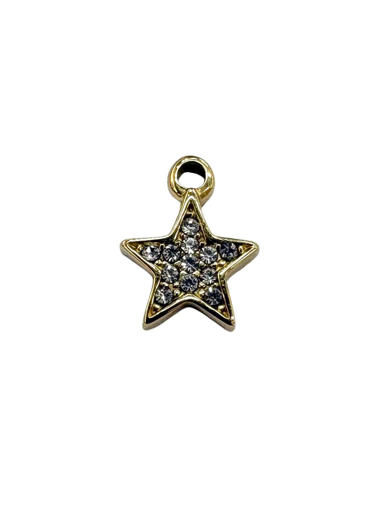 Rhinestone Filled Star Charm