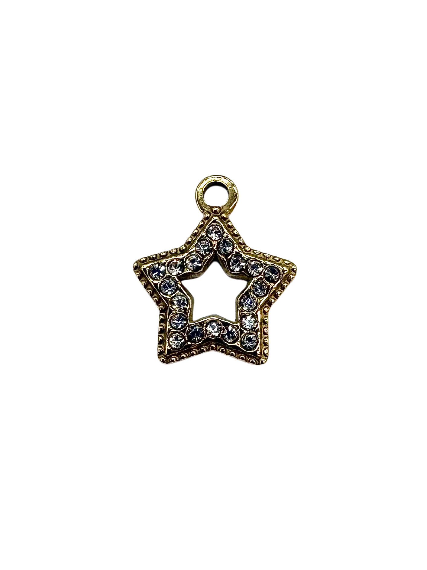 Rhinestone Star Cutout Charm