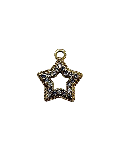 Rhinestone Star Cutout Charm