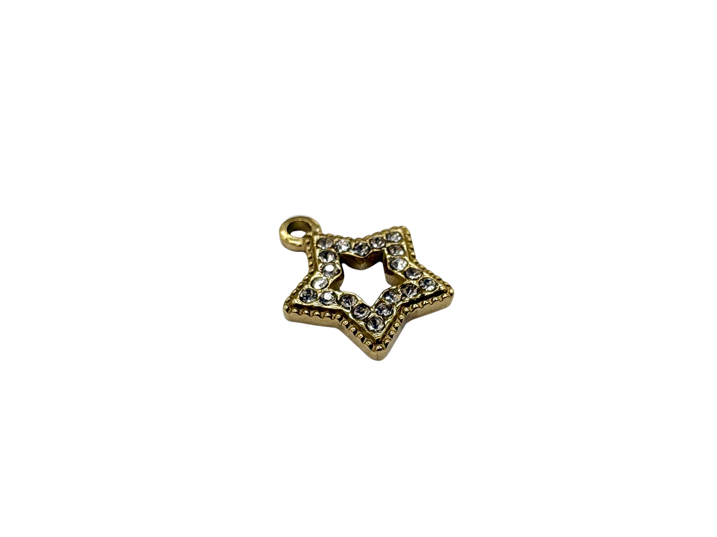 Rhinestone Star Cutout Charm