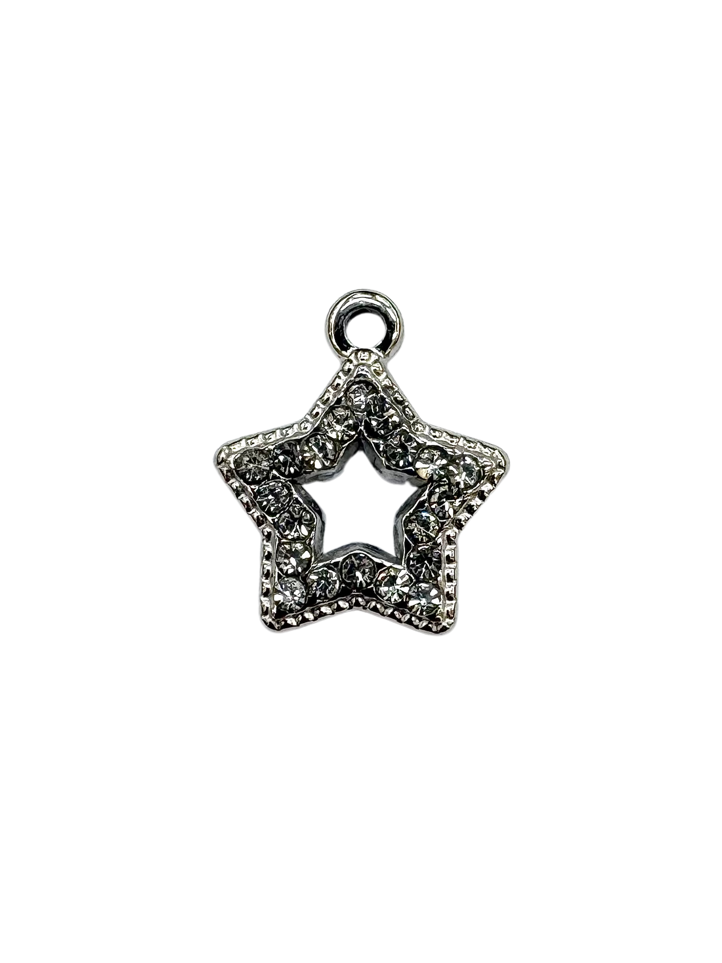 Rhinestone Star Cutout Charm