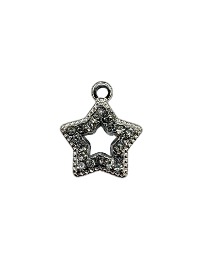 Rhinestone Star Cutout Charm