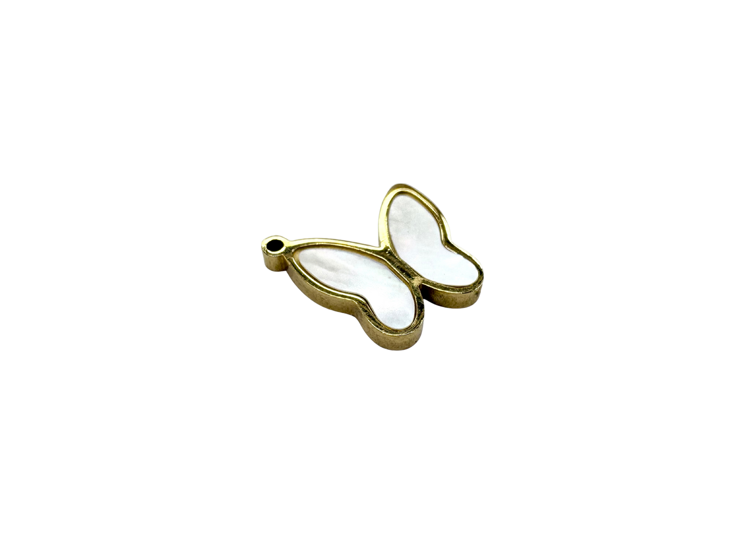 Mother of Pearl Simple Butterfly Charm