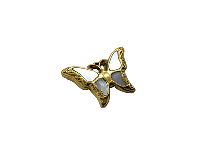 Mother of Pearl Ornate Butterfly Charm