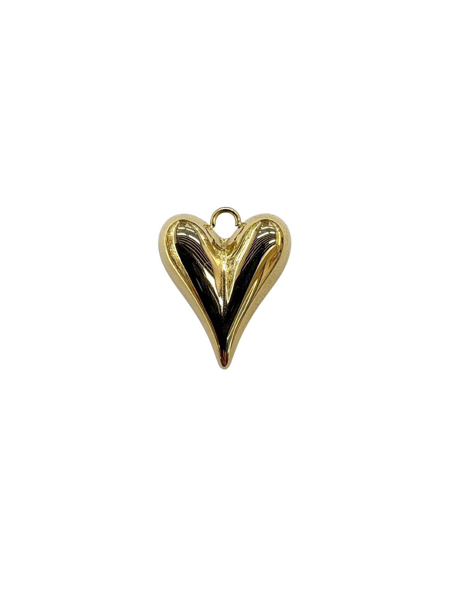 Elongated Heart Charm