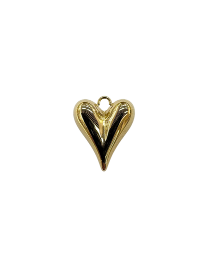Elongated Heart Charm
