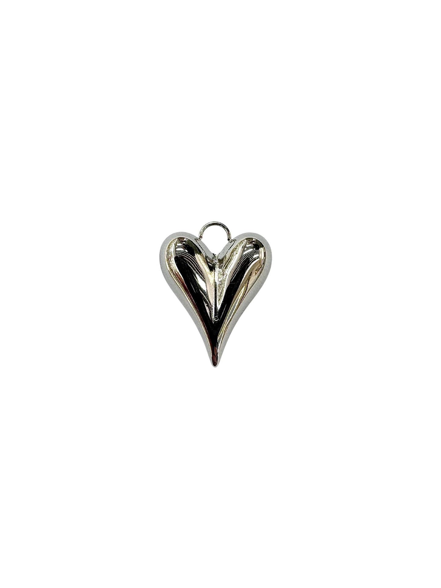 Elongated Heart Charm