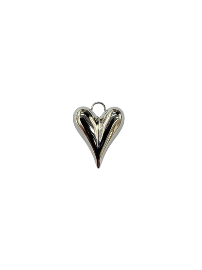 Elongated Heart Charm