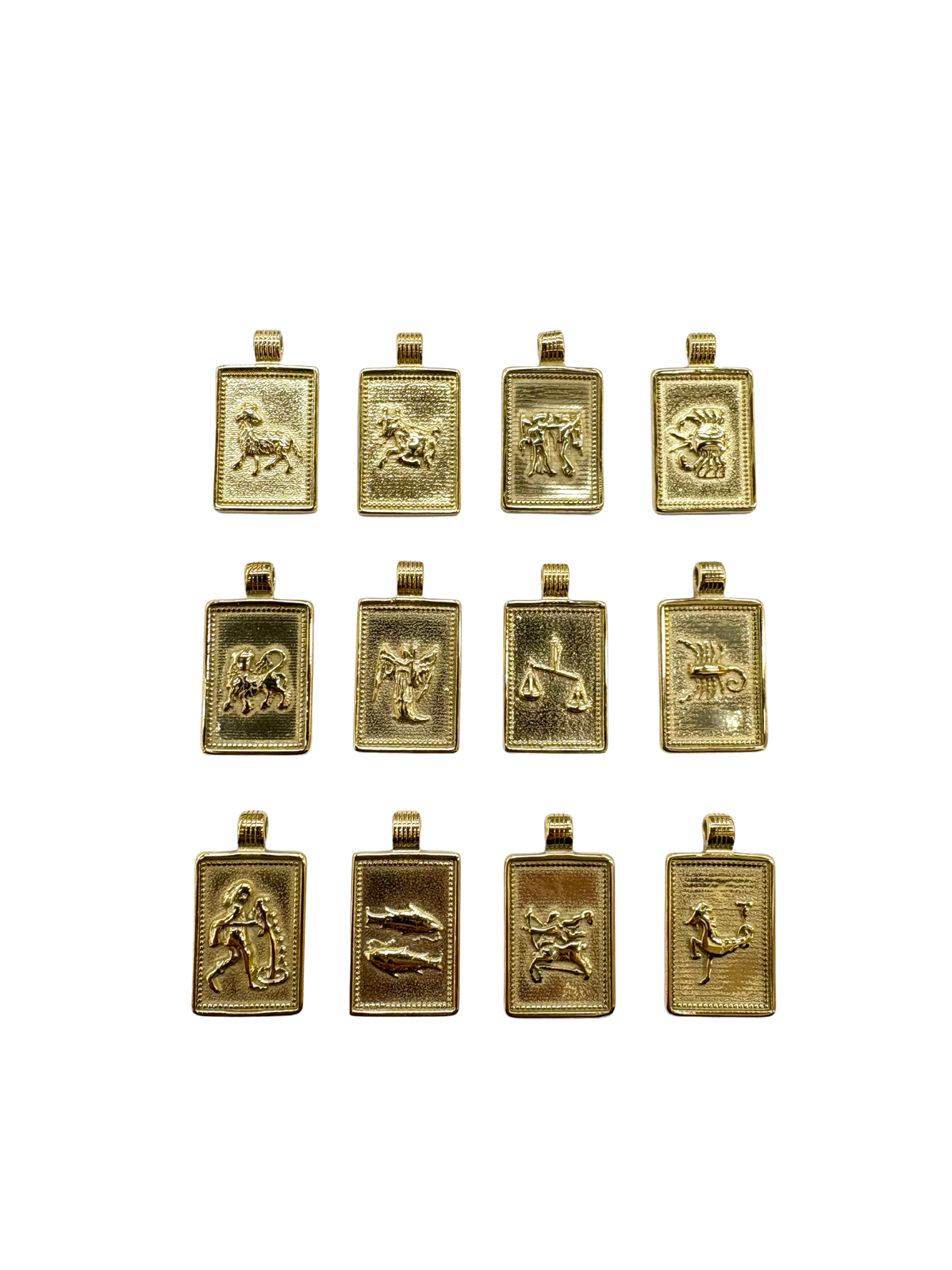Zodiac Card Charms Set of 12