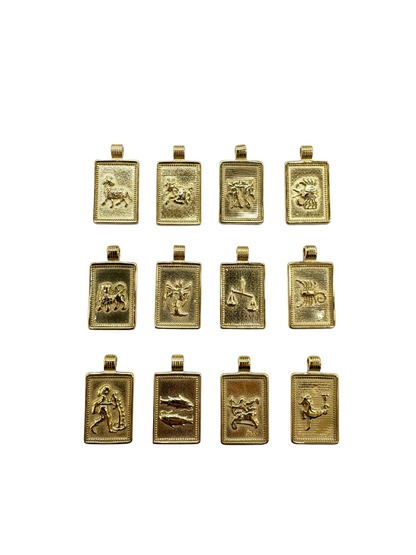 Zodiac Card Charms Set of 12