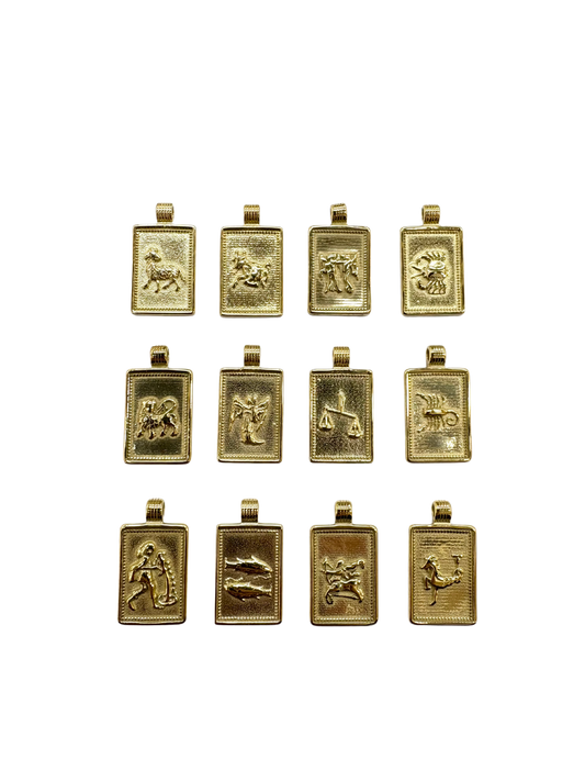 Zodiac Card Charms Set of 12