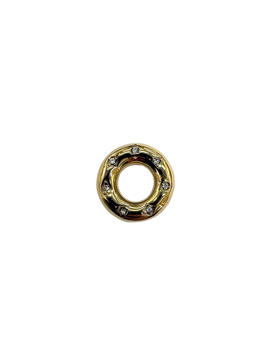 Rhinestone Donut Charm