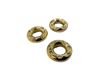 Rhinestone Donut Charm
