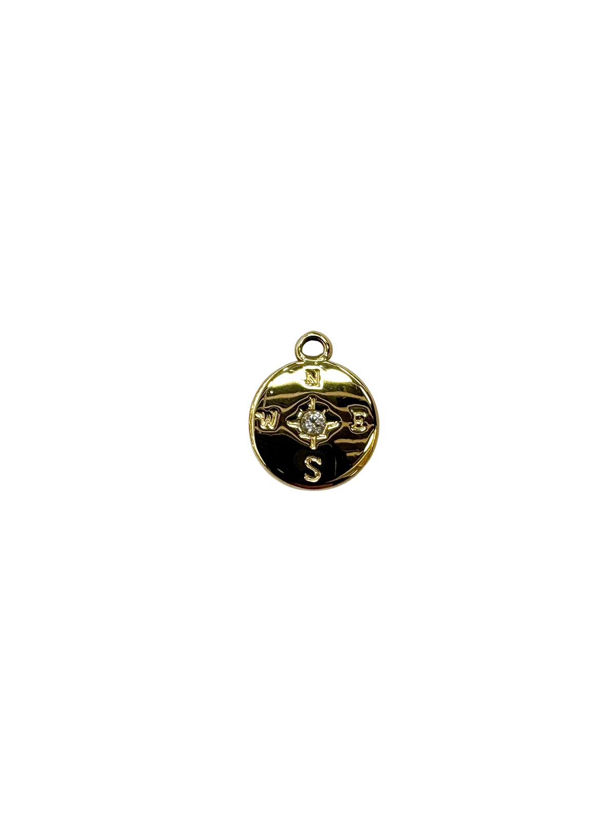 Compass Circle Charm