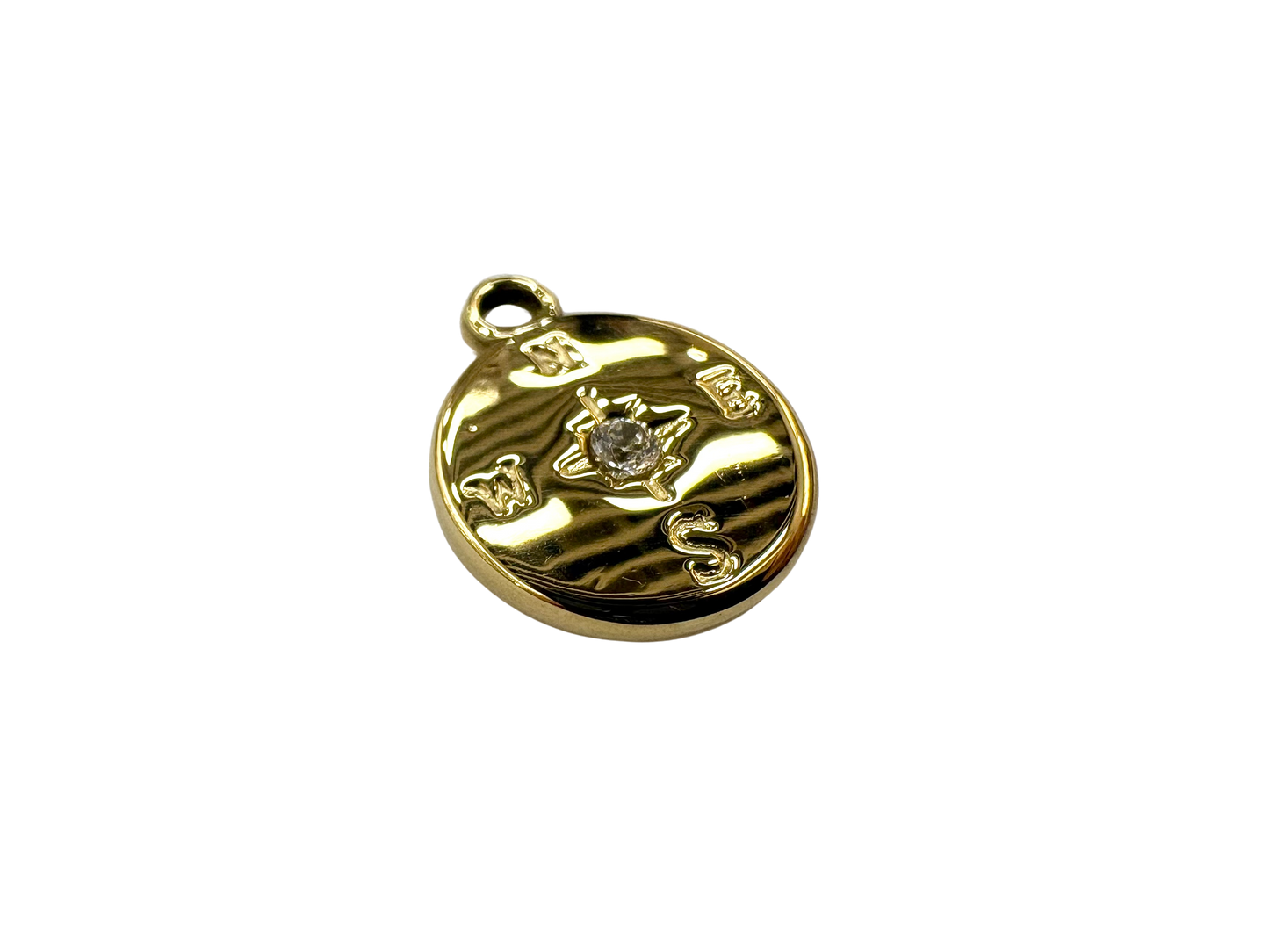 Compass Circle Charm