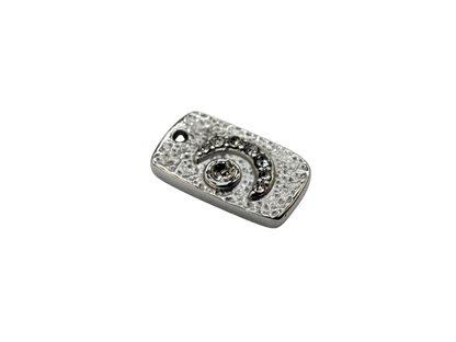 Vintage Hammered Moon Charm