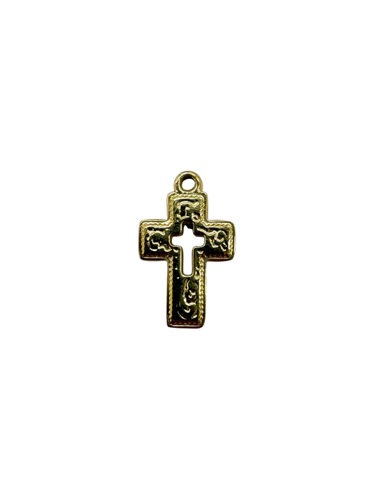Cutout Cross Charm