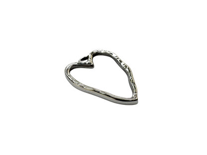 Hammered Heart Outline Pendant