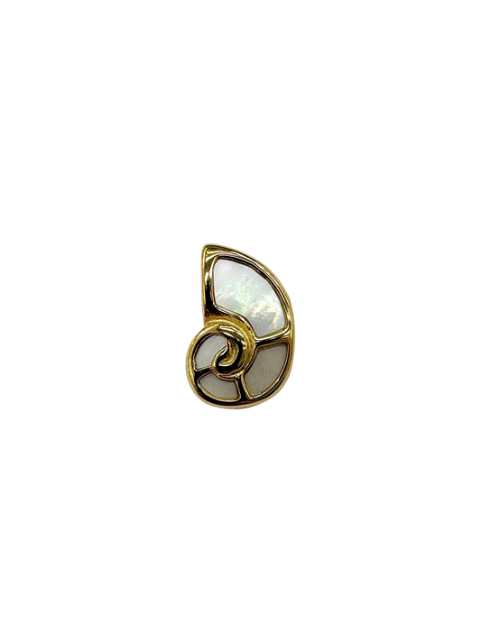 Pearl Nautilus Shell Charm