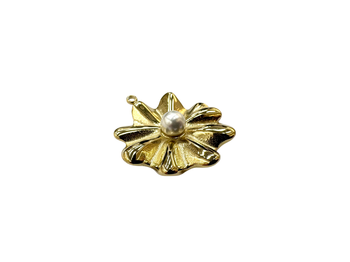 Pearl Flower Large Charm