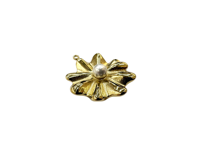 Pearl Flower Large Charm