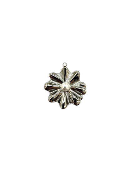 Pearl Flower Large Charm