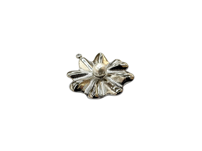 Pearl Flower Large Charm