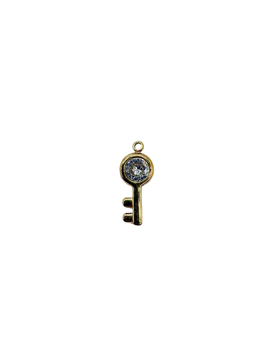 Rhinestone Key Trendy Charm