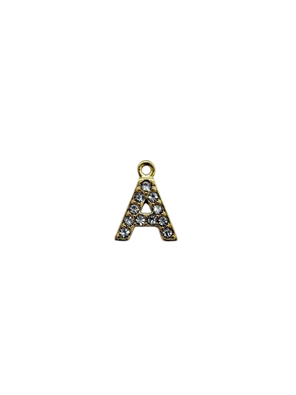 Dainty Rhinestone Alphabet Charm Set