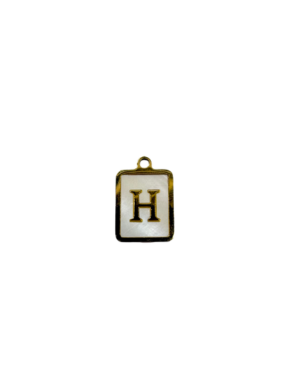 Mother of Pearl Alphabet Charms