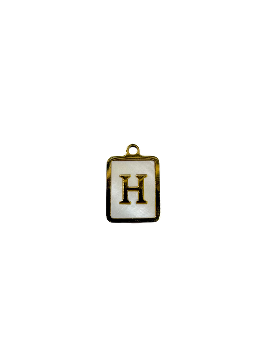 Mother of Pearl Alphabet Letter Charms- Single Letters