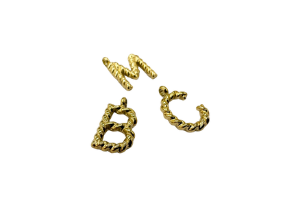 Rope Style Alphabet Charm Letters