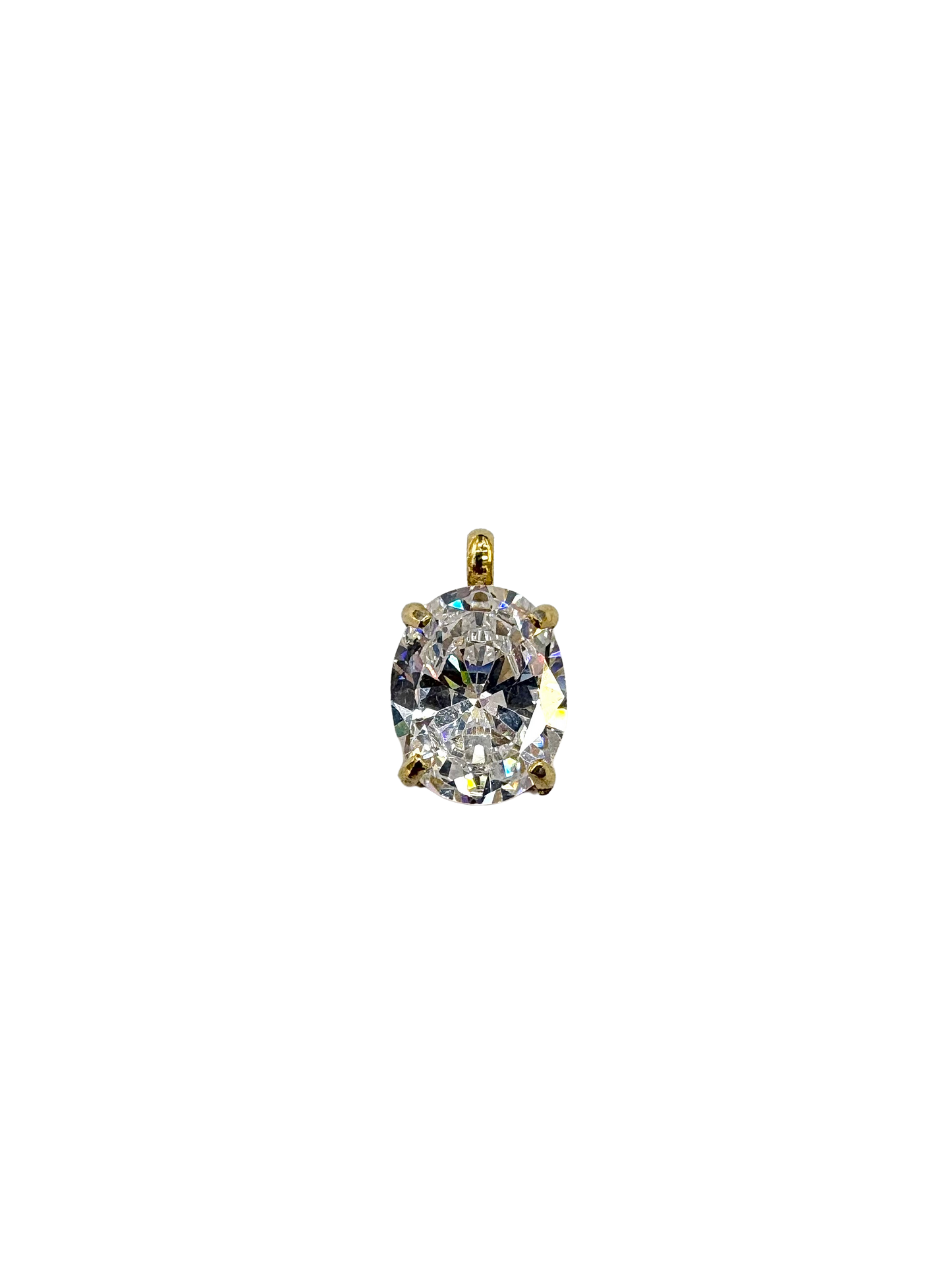 Oval Rhinestone Charm