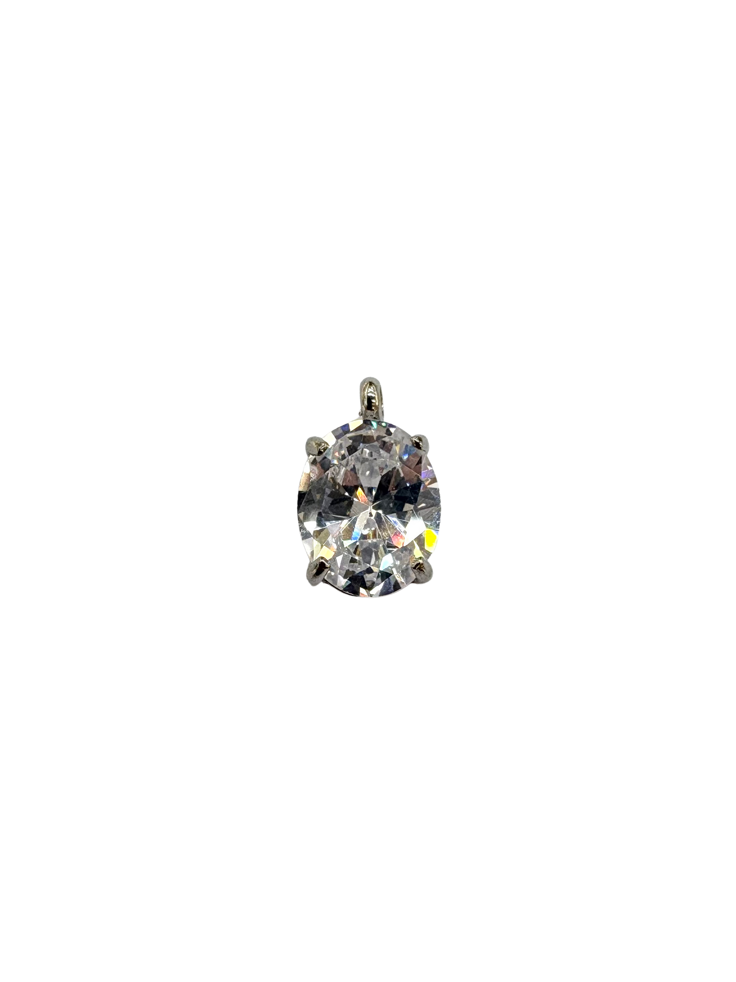 Oval Rhinestone Charm