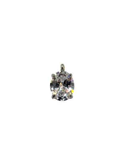 Oval Rhinestone Charm