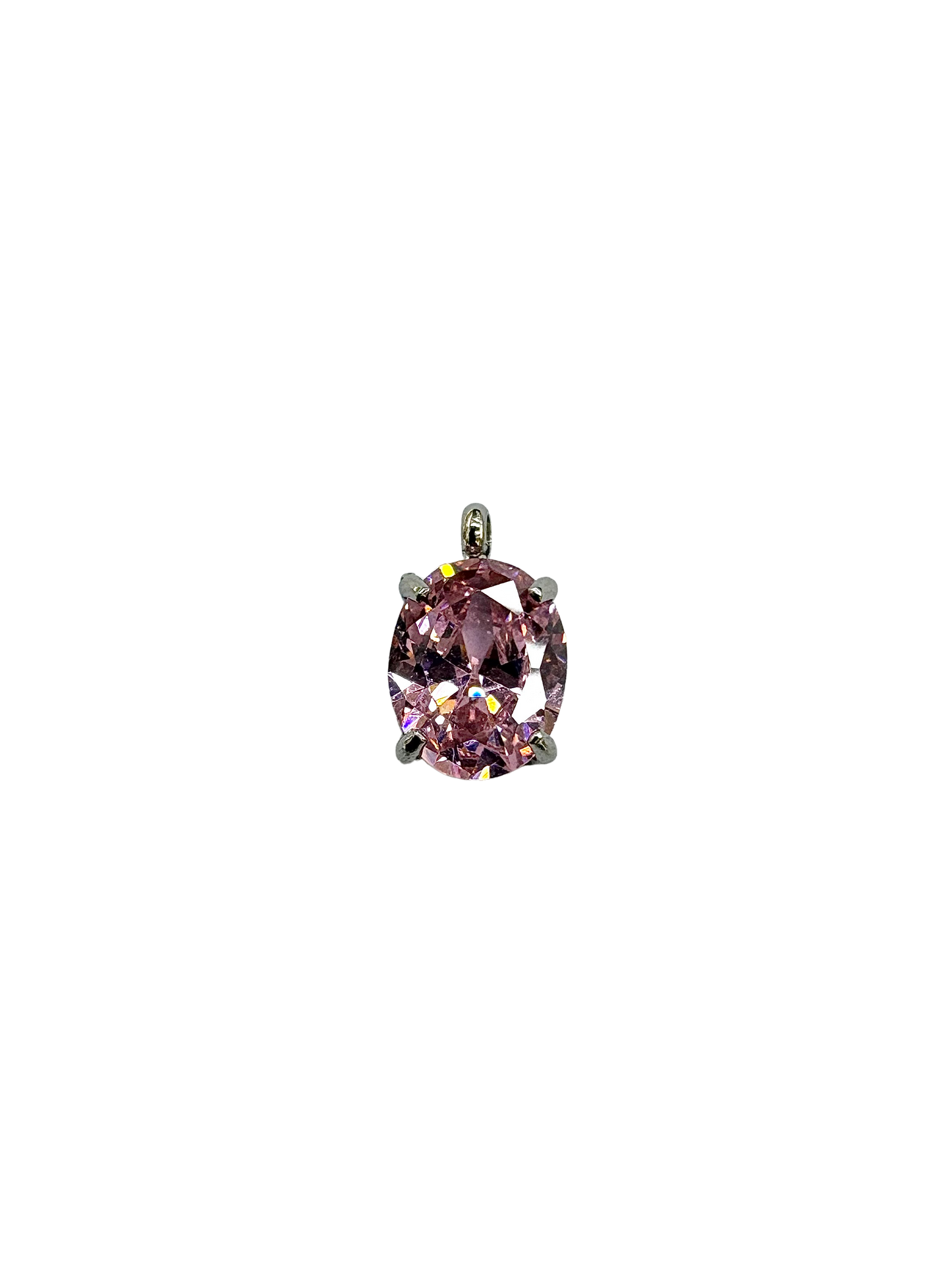 Oval Rhinestone Charm