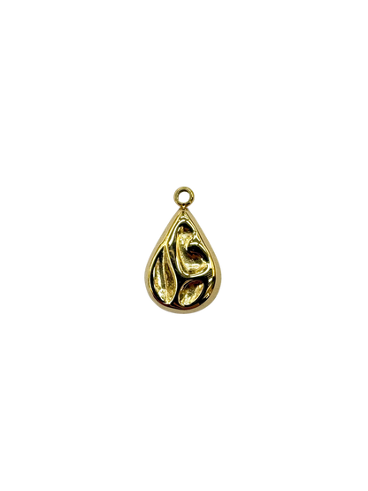 Organic Teardrop Charm