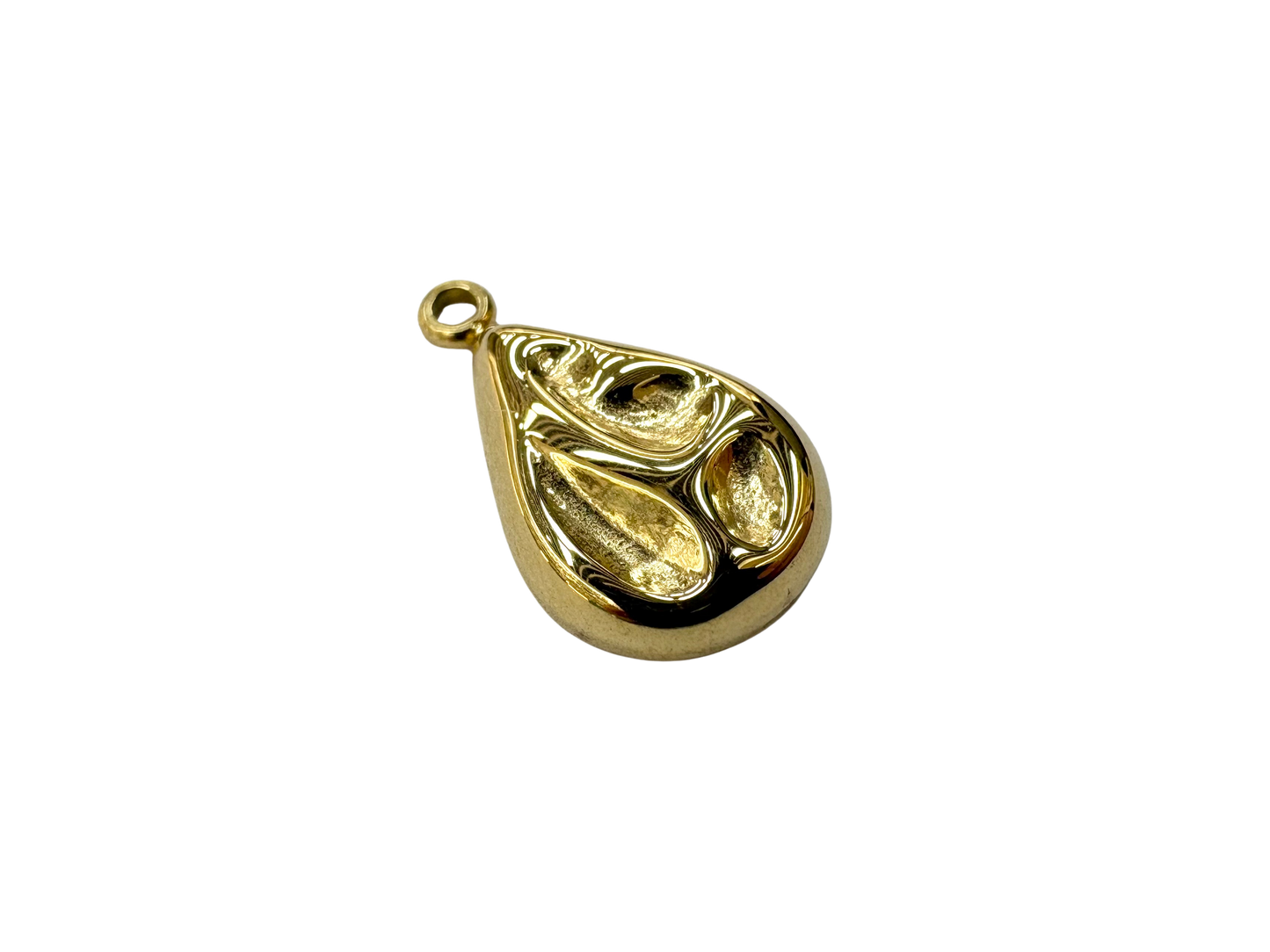 Organic Teardrop Charm