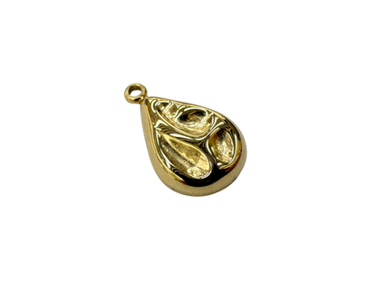 Organic Teardrop Charm