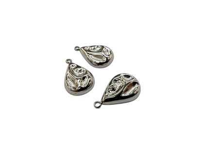 Organic Teardrop Charm