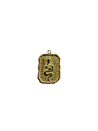 Snake Ace of Spades Charm