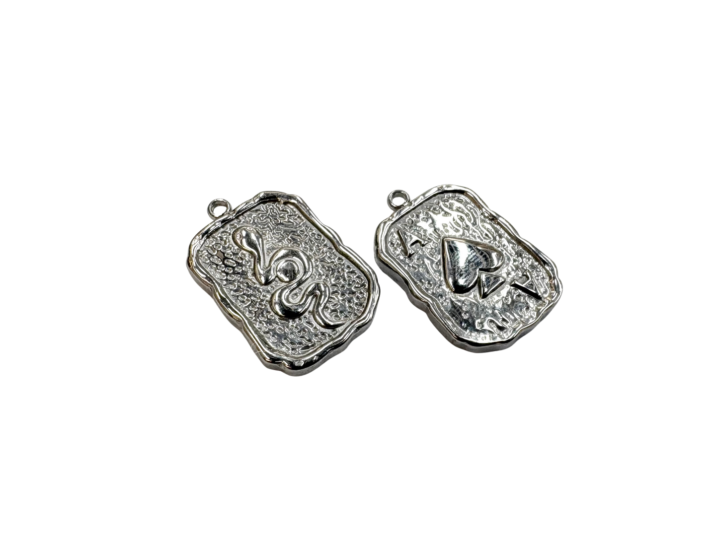 Snake Ace of Spades Charm