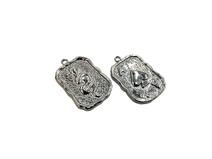 Snake Ace of Spades Charm