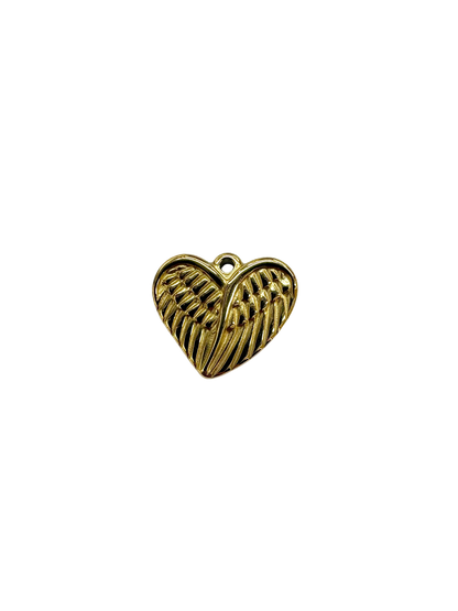 Angel Wing Heart Charm