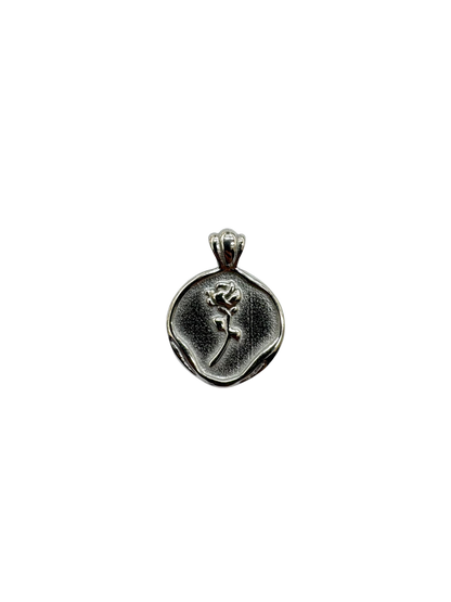Rose Stem Coin Charm