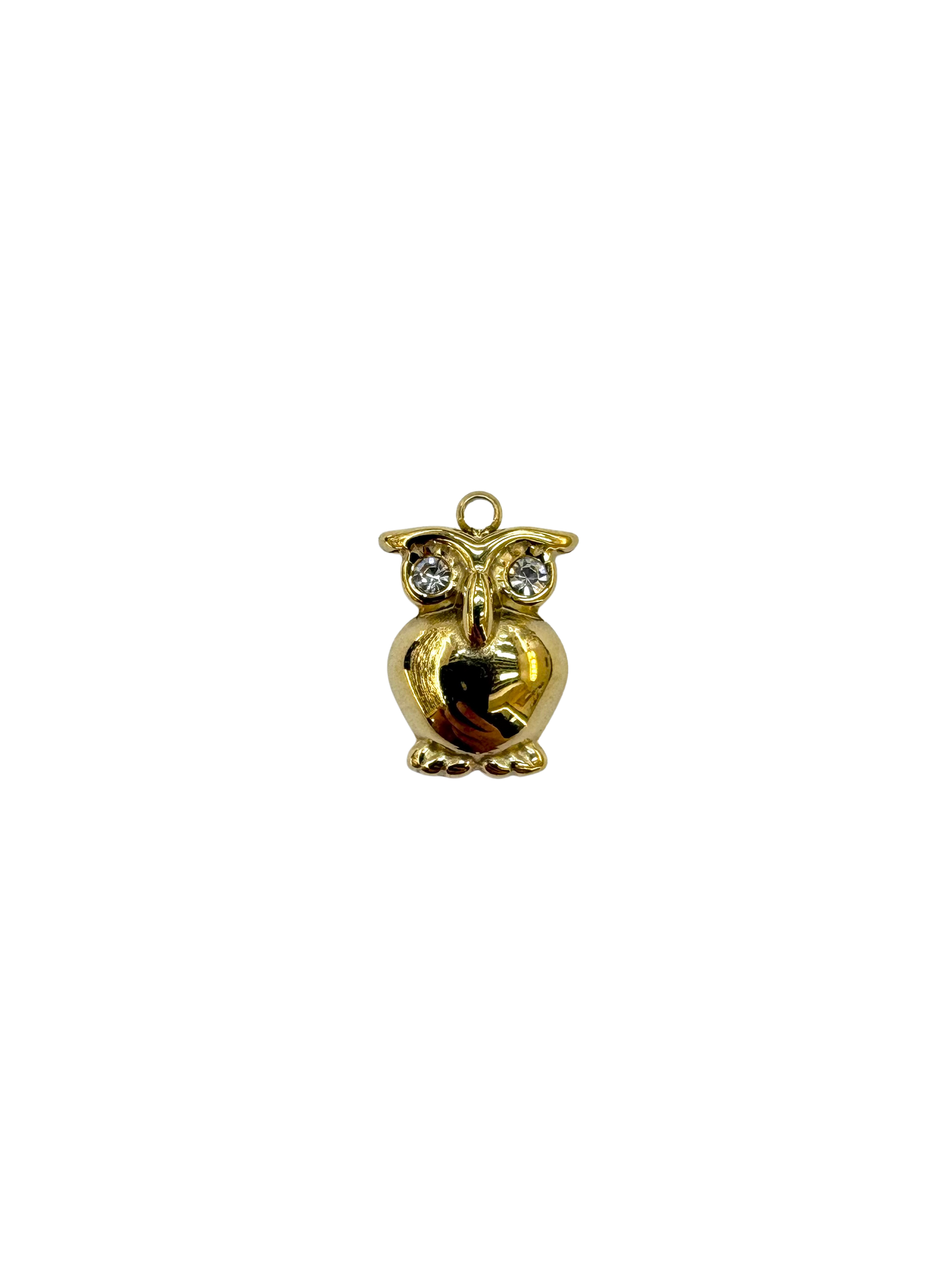 Gemstone Owl Charm